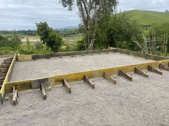 Framing detail on site