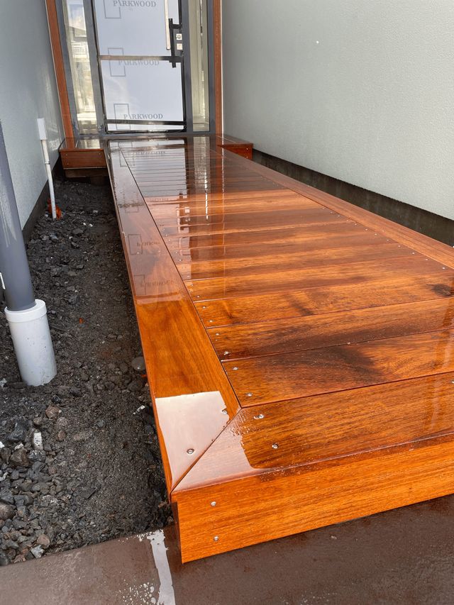 Timber deck and fencing